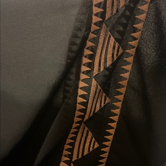 Lush Black and Tan Cardigan sheerwith Timeless Elegance - Picture 3 of 7